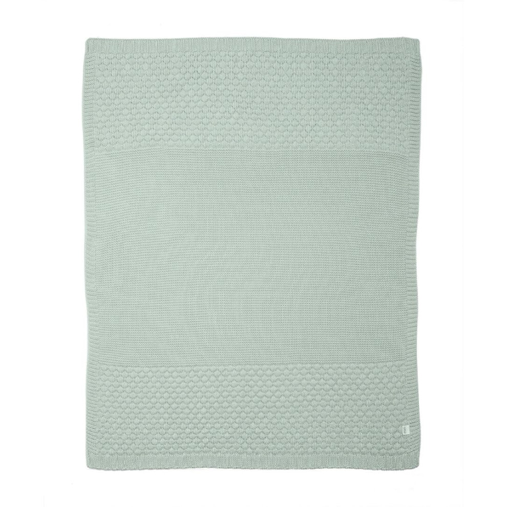 Small Knitted Blanket, Seedling Blue/Green Mamas & Papas