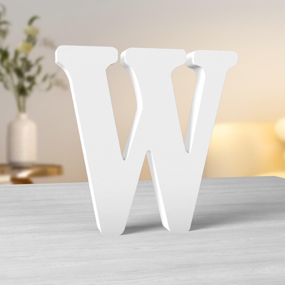 8 Inch Wood Letters - Unfinished Wood Letters For Wall Decor & Craft Projects White Aruatu