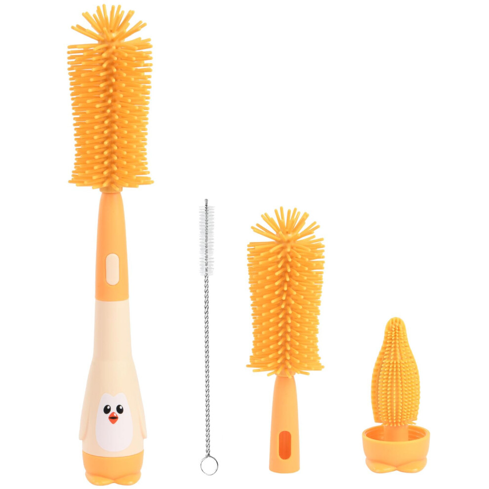 Vicloon Baby Bottle Brush, 2 In 1 Bottle And Teat Cleaning Brush, Silicone Bottle Cleaner Brush For Cleaning Water Bottles Baby Bottles Glass Cup