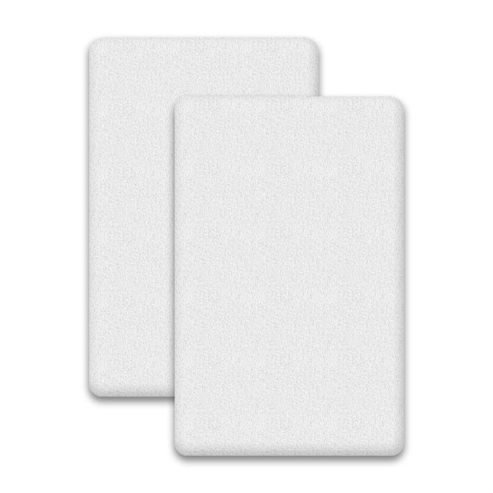 2 X 100% Waterproof Crib Mattress Protectors (Size 90 X 50 Cm) | Non-Noisy, Ultra Soft And Super Absorbent Crib Mattress Covers (90 X 50 Cm) Hajran Linen