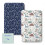 Yoofoss Cot Bed Sheets 65 x 95 cm Fitted Super Soft and Breathable Cot Bed Sheets Cozy Baby Cot Sheets 2 Pack 1