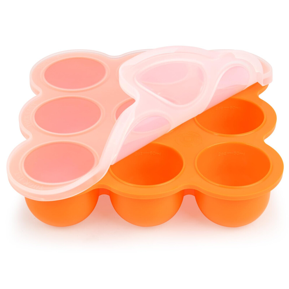 Baby Food Storage Container, Silicone Baby Food Freezer Container, 9-Grid Baby Food Freezer Storage Tray With Lid, Perfect Food Container For Aolso