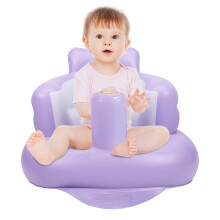 AirSwim Inflatable Baby Chair, Inflatable Baby Seat for Babies 3 Months and Up, Summer Blow Up Chair with Built in Air Pump, Floor Sofa for Learning