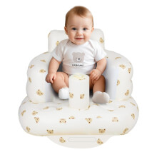 AirSwim Inflatable Baby Seat, Inflatable Baby Chair for Babies 3-36 Months, Portable Blow Up Chair with Built in Air Pump, Sit Me Up Floor Seat for