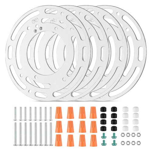 Upgraded 8-Pack Universal Lamp Mounting Brackets with Screws and Nuts for Ceiling Lights, Wall Lights 1