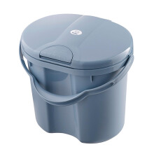 Rotho Babydesign Top Nappy Bin ? Recycled ? Nappy Bin ? Odour-Proof ? No Refill Cassettes ? Changing Bucket ? Misty Blue
