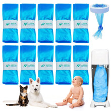 Nappy Bin Refill Bags ? 10 Pack, 9m Each, Universal Fit ? Compatible with Tommee Tippee & Angelcare, Blue LEPE Material, Odour Control