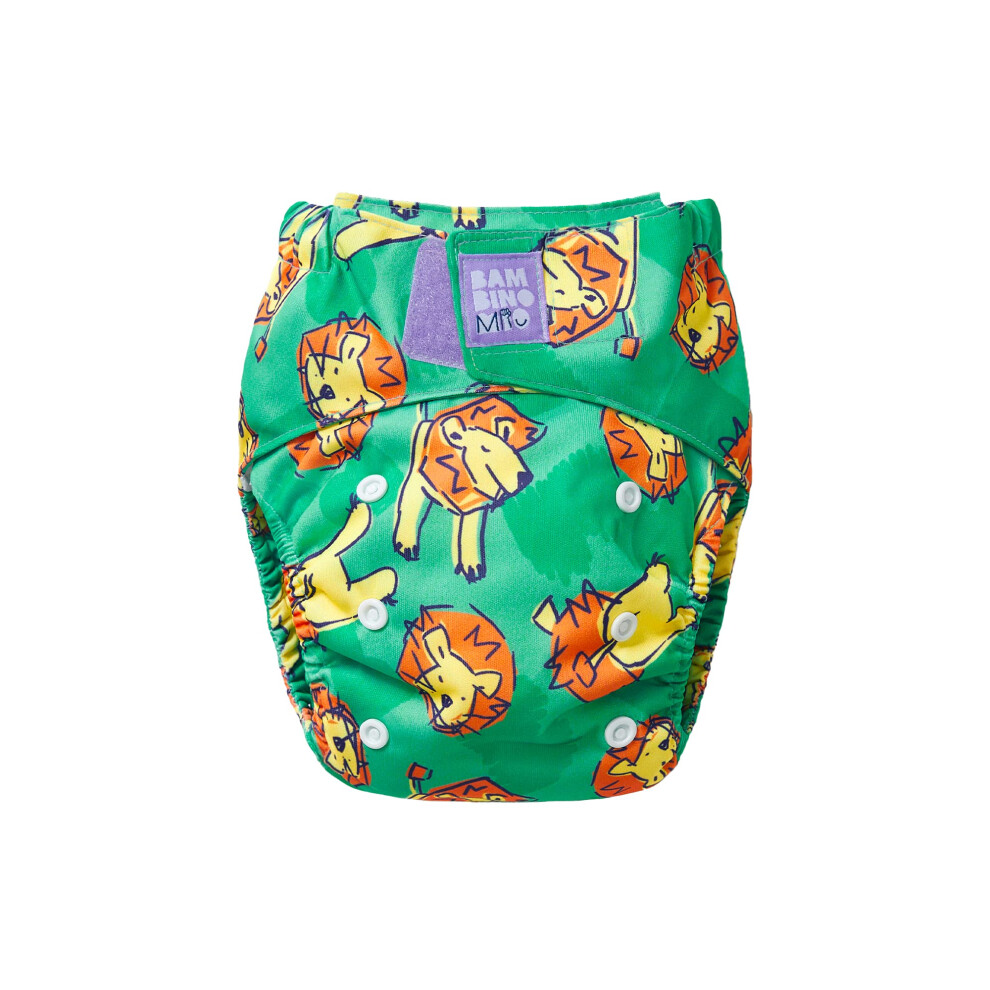 , Revolutionary Reusable Nappy - Sustainable, Washable, Chemical-Free Eco Nappy From Newborn To Toddler (Roar) Bambino Mio