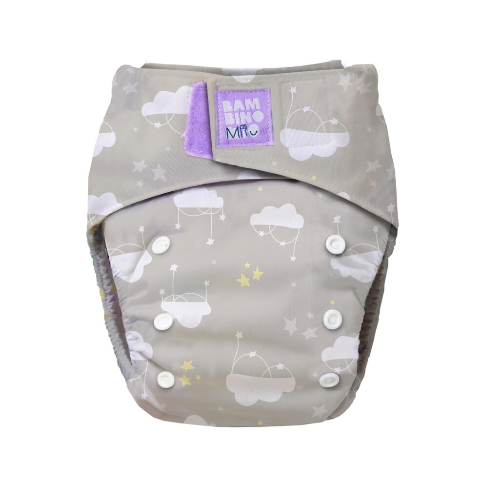 , Revolutionary Reusable Cloth Nappy Cloud Nine - Sustainable, Oeko-Tex, Washable, Baby And Toddler Bambino Mio