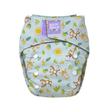 Bambino Mio, Revolutionary Reusable Nappy - Sustainable, Washable, Chemical-Free Eco Nappy from Newborn to Toddler (Cheeky Monkeys)