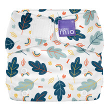 Bambino Mio, Miosolo Classic All-in-One Reusable Nappy, Eco Chemical Free Nappy (Little Leaves, One Size)