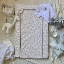 Baby Changing Mat ? Leopard Print Pink, Padded Waterproof Changing Cushion, Easy Wipe Clean