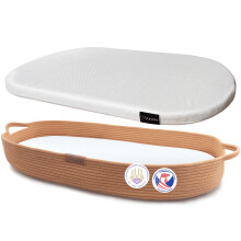 Yunioo Baby Changing Basket with Soft, Portable Changing Mat for Dresser & Changing Table, Baby Essentials for Newborn