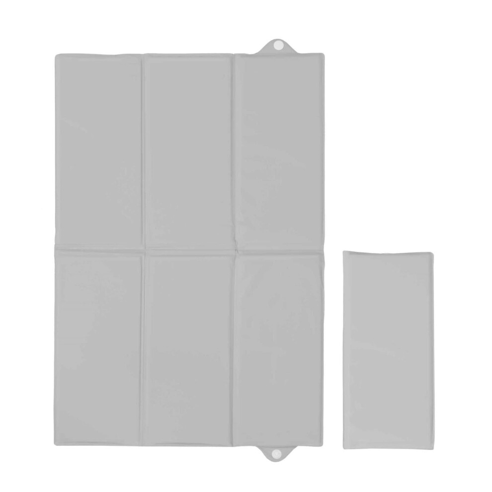 Portable Foldable Baby Travel Changing Mat | Soft, Waterproof, Compact Diaper/Nappy Changer | 40X60 Cm (Grey) Grey Baby Comfort