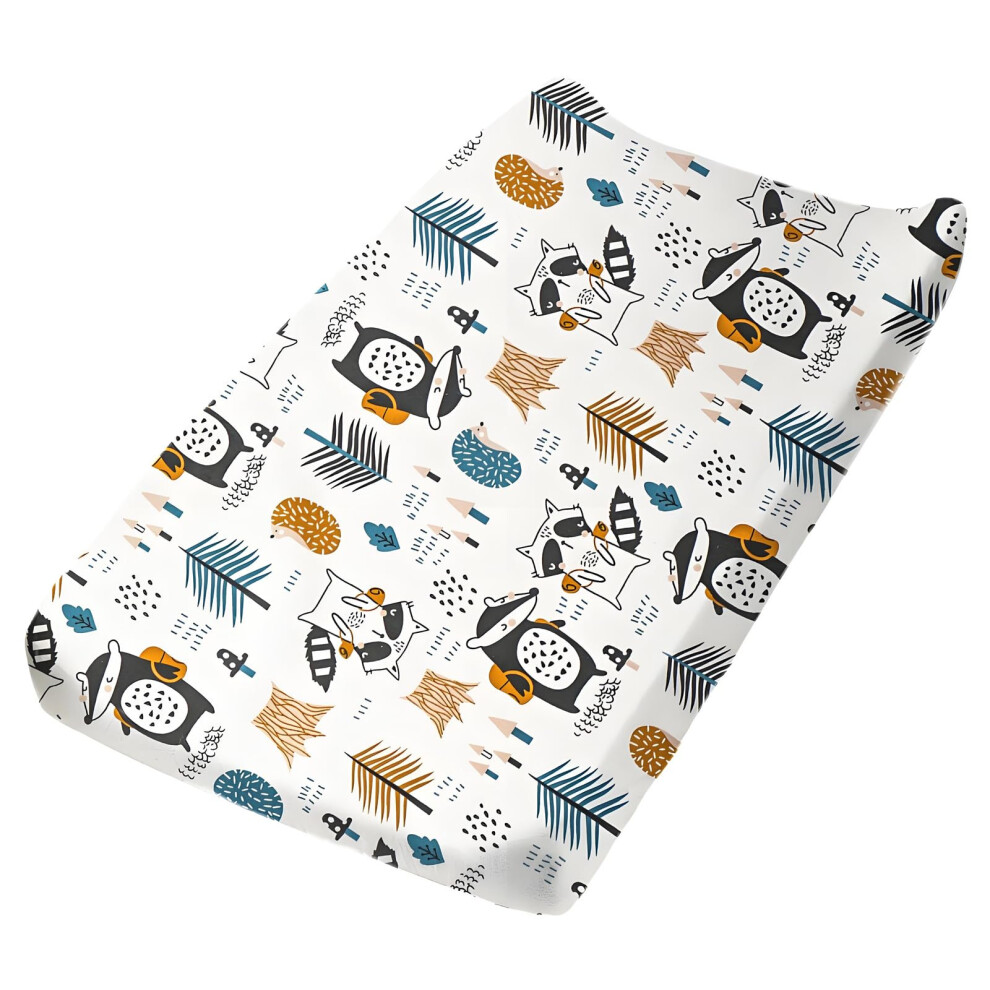 Baby Diaper Changing Pad Cover Elastic Cute Pattern Cradle Mattress Sheets Nursery Changing Mat Cover Breathable Changing Table Cover 32''X 17'' Aisawate