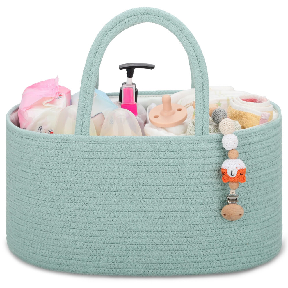 Baby Nappy Caddy Organizer, Nappy Basket, Car Diaper Change Organizer, Portable Tote Bag With Divider, Baby Shower Gifts Newborn Essentials Comse