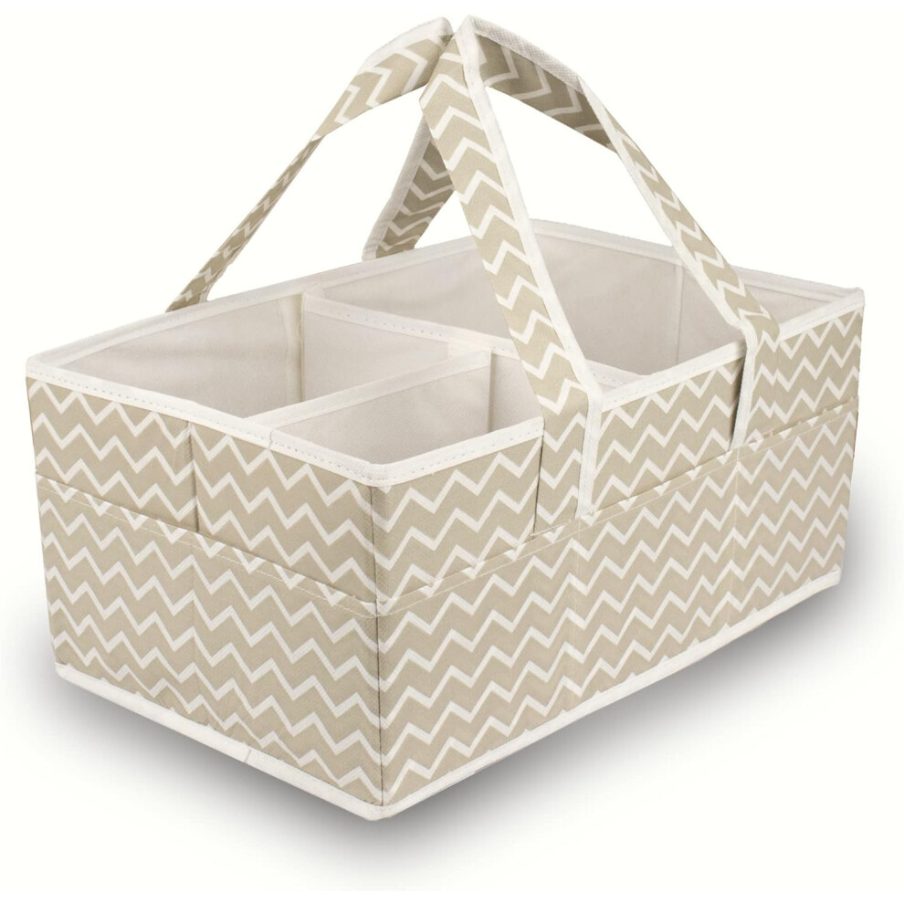 Ekode? Baby Nappy Caddy Organiser - Nappy Caddy Basket For Baby Essentials And Car Caddy Organiser Changing Basket To Keep All Baby Needs On The Go: Ekode