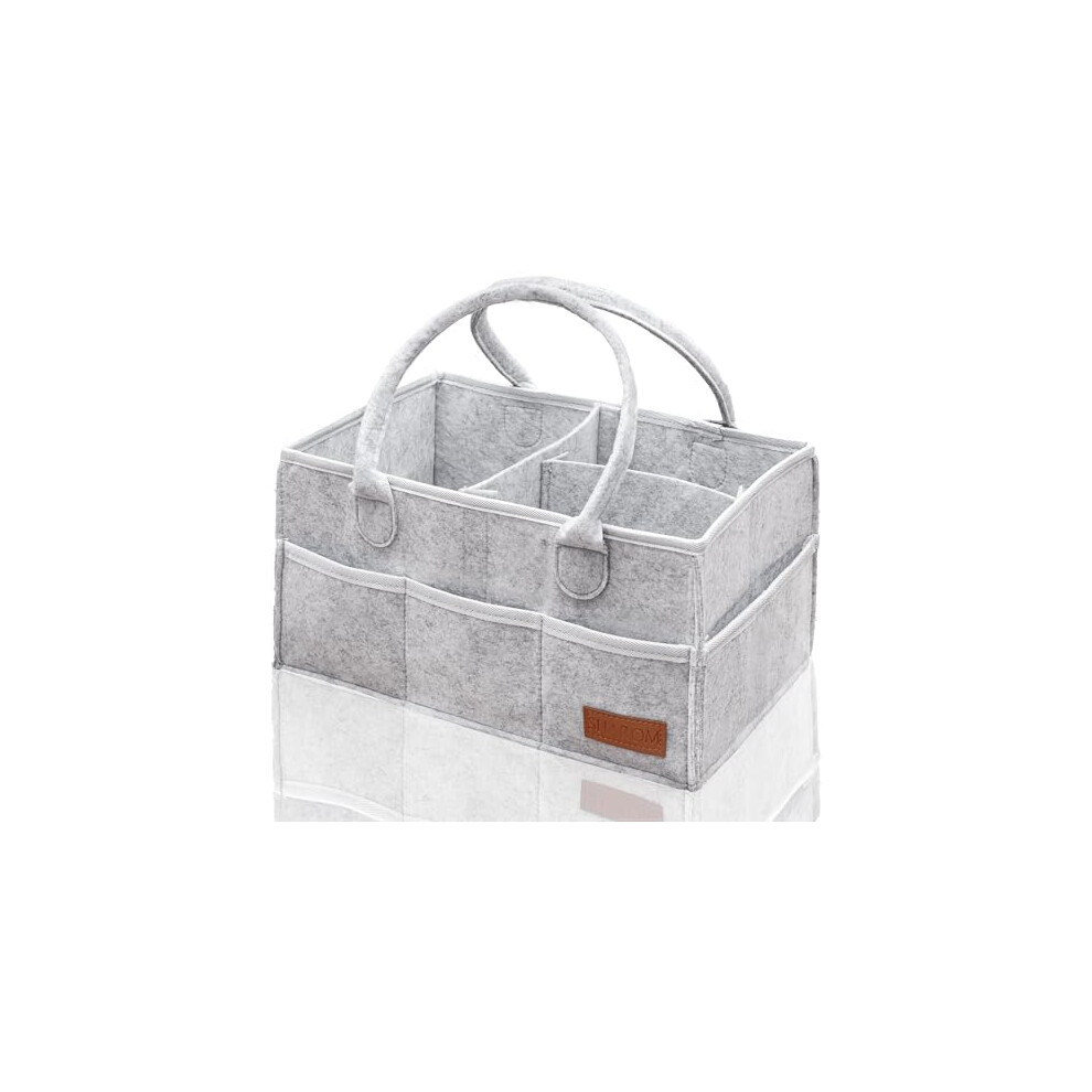 Essential Baby Caddy For Newborns. Spacious, Sturdy & Portable Diaper And Nappy Caddy For Newborn Essentials, Nursery Storage Basket & Organiser For Sharom