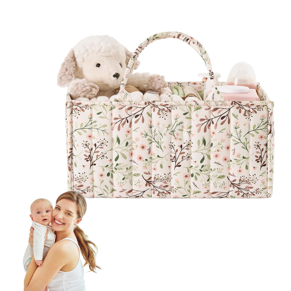 Large Capacity Nappy Caddy Organizer - Multi Functional Nursery Storage Baskets, Beautiful Practical Baby Caddy Organizer, Convenient To Carry Baby Noaya
