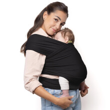 Boba Baby Wrap Carrier ? Original Baby Sling Carrier for Newborns (7?35 lbs), Soft, Secure, Hands-Free & Ergonomic, Ideal for Comfortable Bonding, New