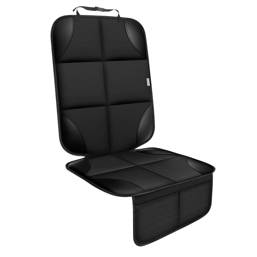 Meolsaek Car Seat Protector For Child Car Seat, Durable 600D Fabric Waterproof Car Seat Cover With Thick Pad Non-Slip Backing (No Imprints)