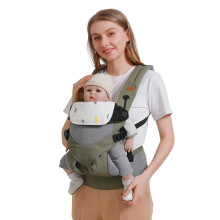 3-in-1 Breathable Baby Carrier,Multi-Function Lightweight Baby Wrap Carrier Ergonomic Child Carrier Backpack,Front and Back Carry for Newborn and