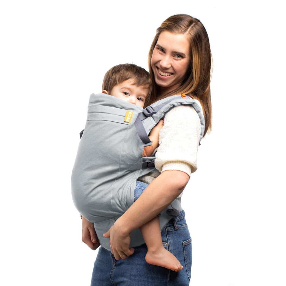 Beco Toddler Carrier (20-60 Lbs) With Extra Wide Seat, 100% Cotton - Front-Carry & Backpack Style - Lightweight & Ergonomic Sling Carrier For Children