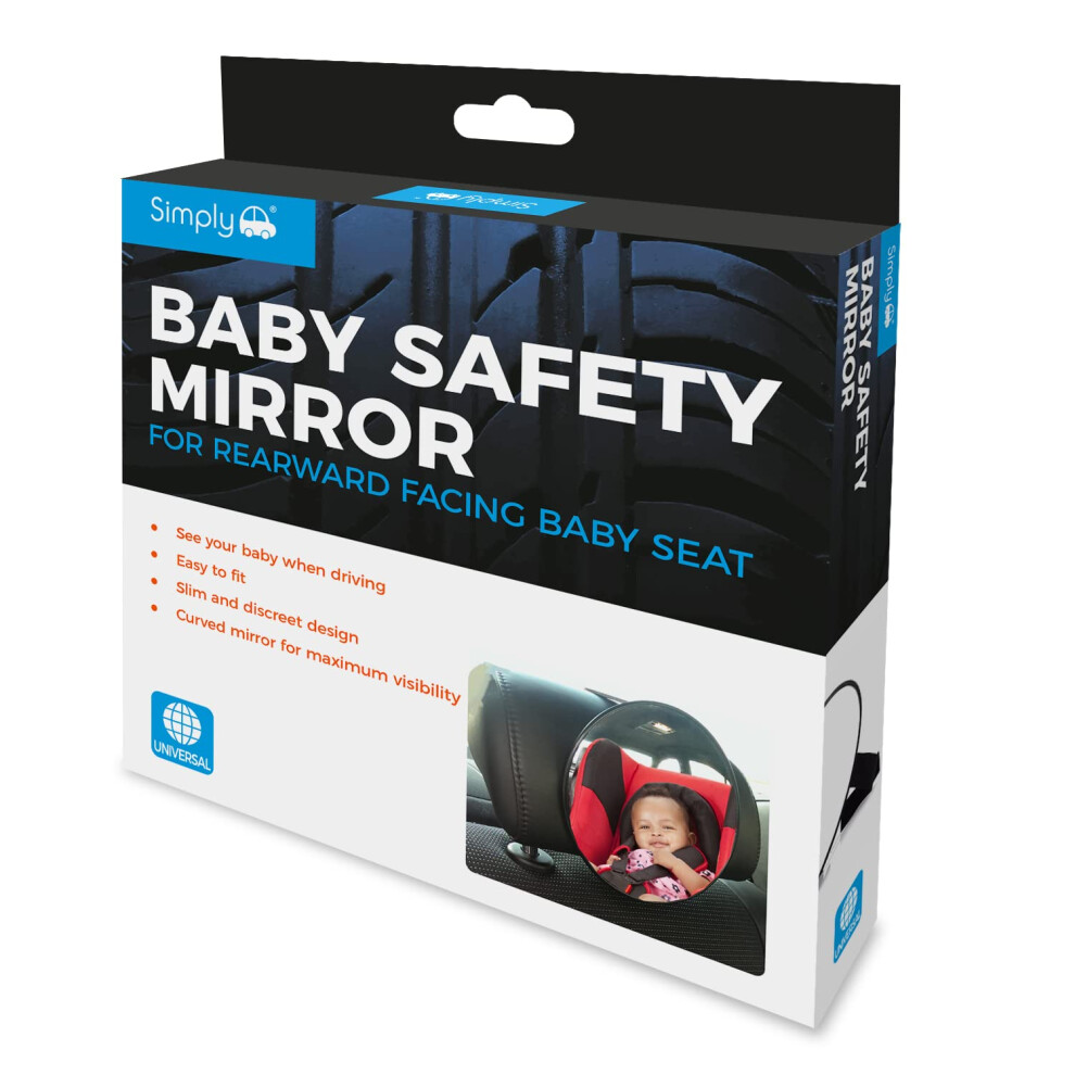 Auto Baby Car Mirror | 360? Fully Adjustable Child Safety Car Mirror For Forward Facing Seat | Universal, Easy To Fit And Remove Simply