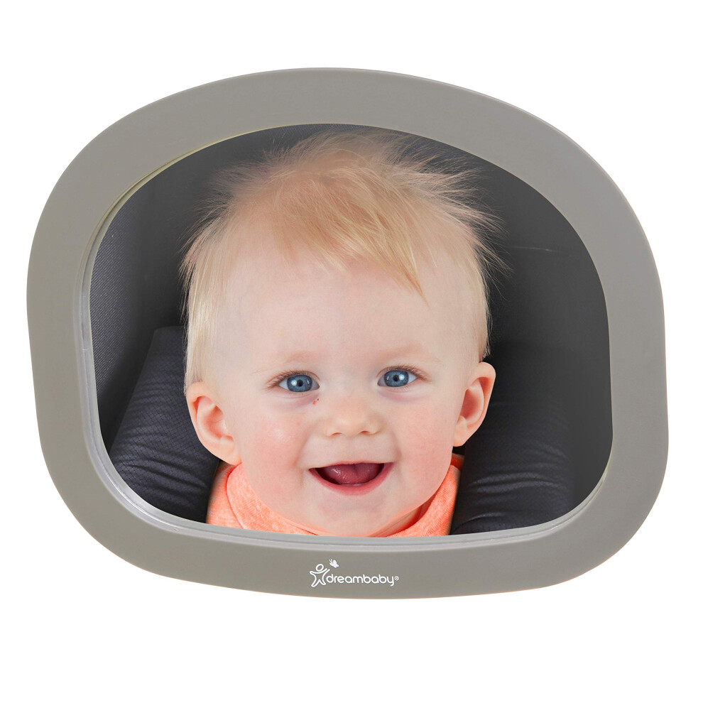 Ezy-Fit Adjustable Rear-View Backseat Mirror - Large Wide Angle Mirror - Model G1228bb Dreambaby