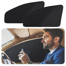 ZATOOTO Car Side Window Sunshades 2 pcs - Baby Front Side Window Sun Shade Magnetic Privacy Curtain Keeps Cooler for Kids Sleeping Sun UV Rays and