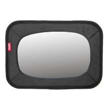 Nuby Dr. Talbot's - Car Mirror for Baby Back Seat - Baby Mirror with Fully Adjustable Straps - Shatterproof - Installed in Seconds - Black - Keep an