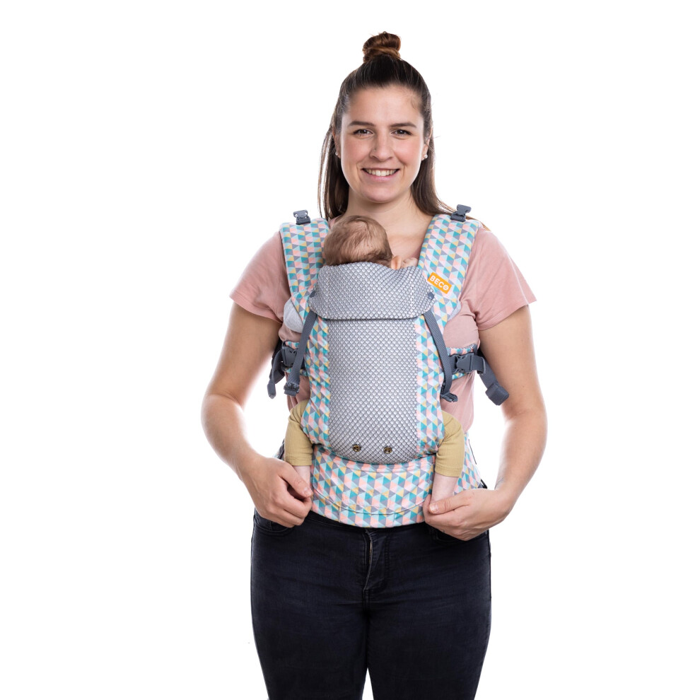 Gemini Baby Carriers From Newborn To Toddler - Certified Ergonomic Newborn Baby Carrier For Infants And Children Of 7-35 Lbs - M Shape, Beco