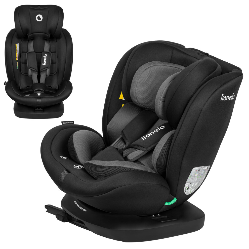 Lionelo Car Seat With Isofix & 360 Swivel Bastiaan I-Size For Kids 0-12 Years (40-150Cm) Baby Car Seat Group 0+123 (0-36 Kg) Rearward & Forward