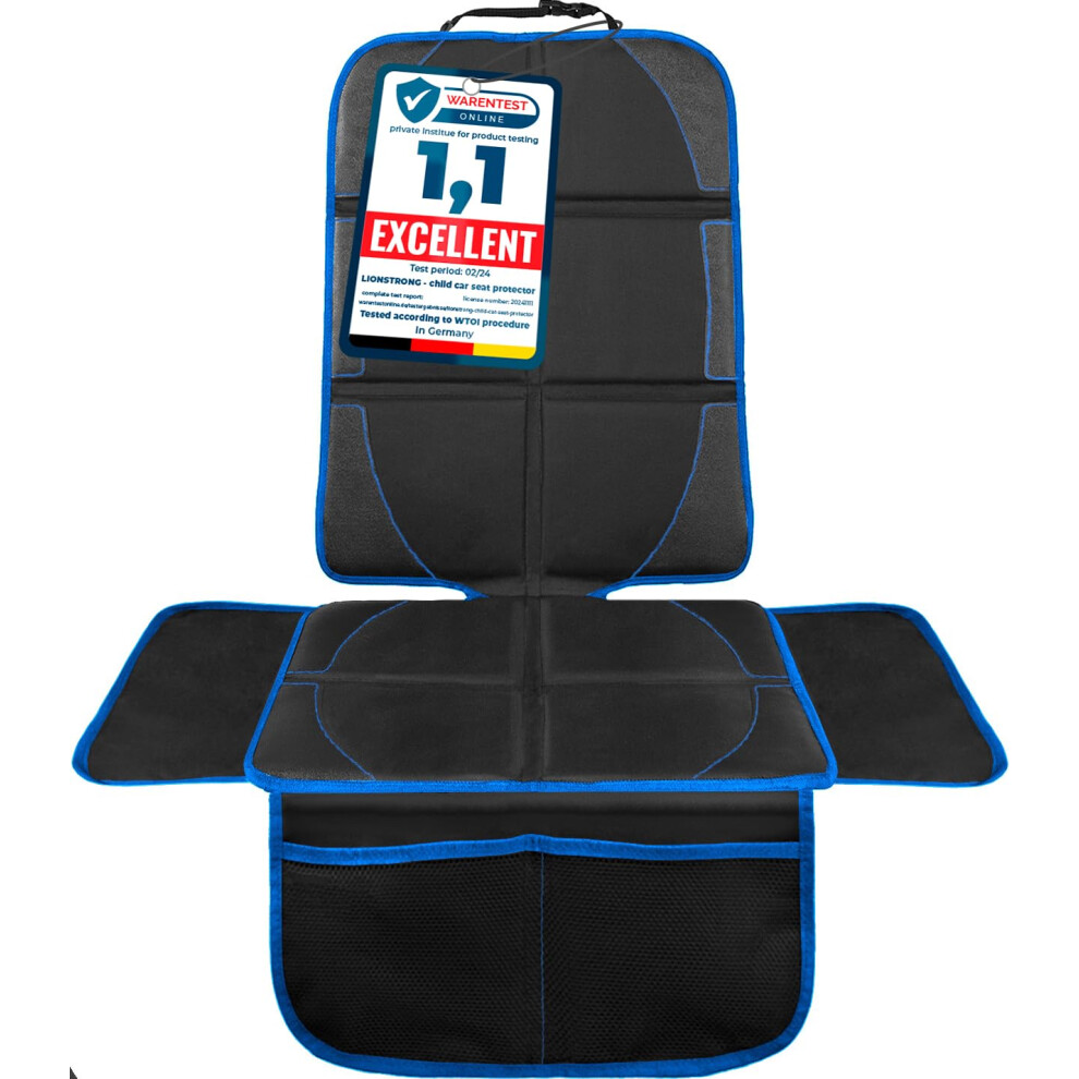 Lionstrong? Children's Seat Pad - Car Seat Protector & Cover - Water-Repellent - Universal Compatible (Blue) Blue 5051226062803