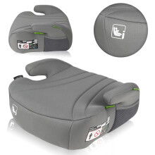 Seggiolino auto rialzato con cintura LIONELO Luuk i-Size - 125-150cm - Gruppo 3 - Grigio
