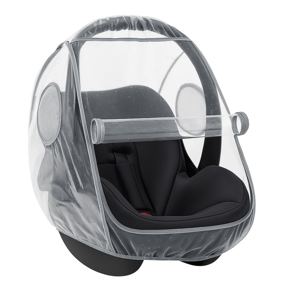 Universal Car Seat Rain Cover With Quick-Access Zipper Opening (To Fit Maxi Cosi/Cybex/Graco/Joie/Nuna E.g.) - Baby Car Seat Rain Cover, Dual Zamboo