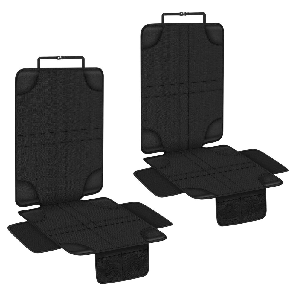 Hotut Car Seat Protectors,2Pcs 600D Oxford Fabric Car Seat Protectors For Kids,Child With Waterproof Fabric And Mesh Pockets And Thick Pad Cover And