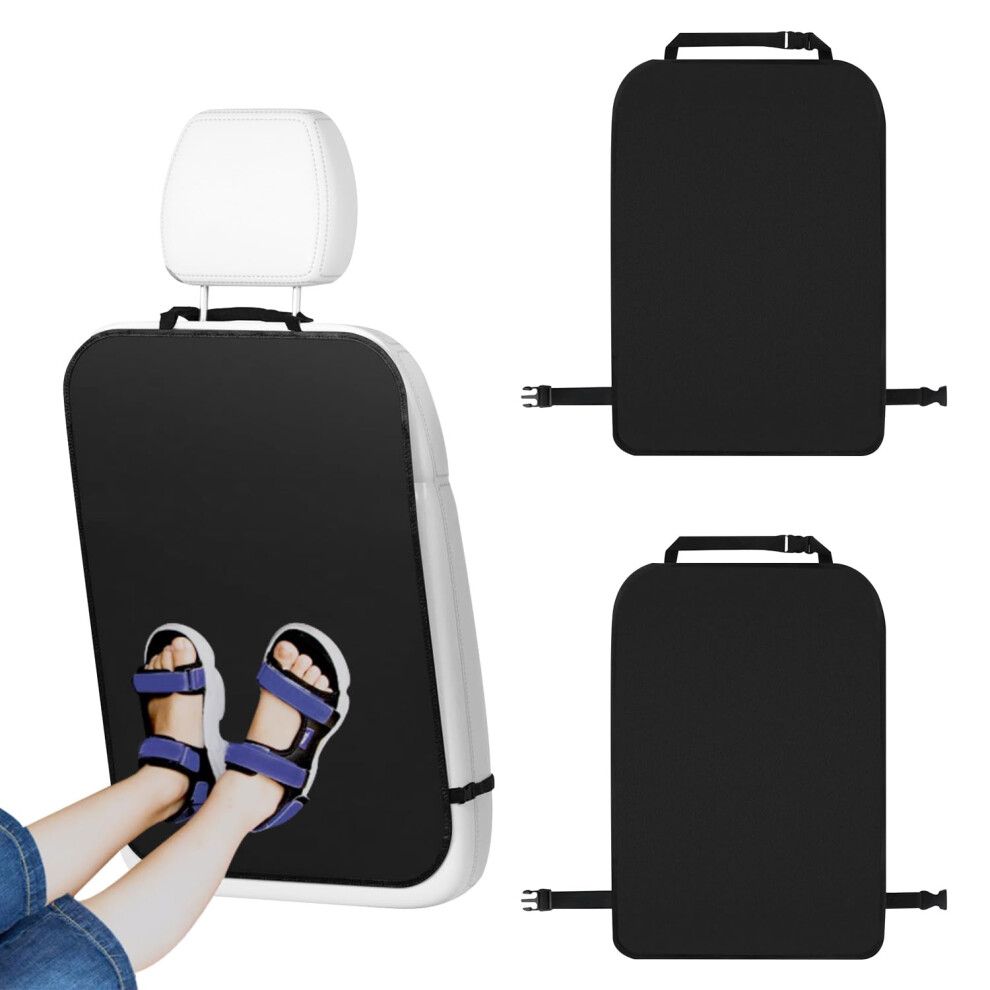 Azushwer 2 Pcs Kick Mats Back Seat Protector, 60X45cm Car Seats Back Protector, Universal Waterproof Oxford Fabric Cover Car Seat Kick Mats For Child