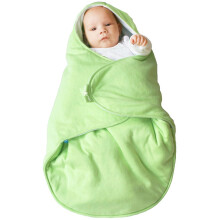 Baby Blanket Coco - For Car seat and Travel - 100% Pure Cotton - 90 X70 cm - For Babies from Newborn - Green