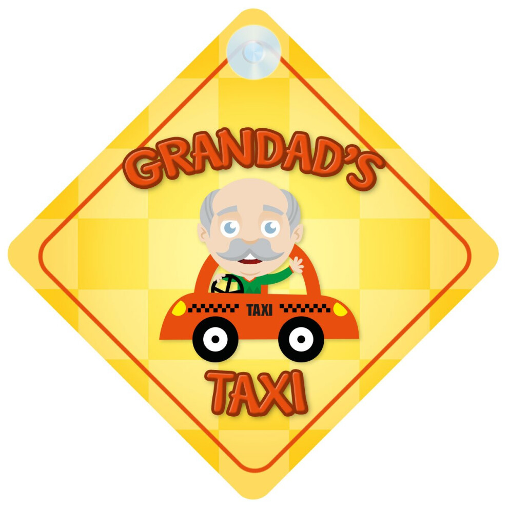 Grandad's Taxi Car Sign Funny Novelty Gift/Present Baby On Board Style Sign 5051226067105