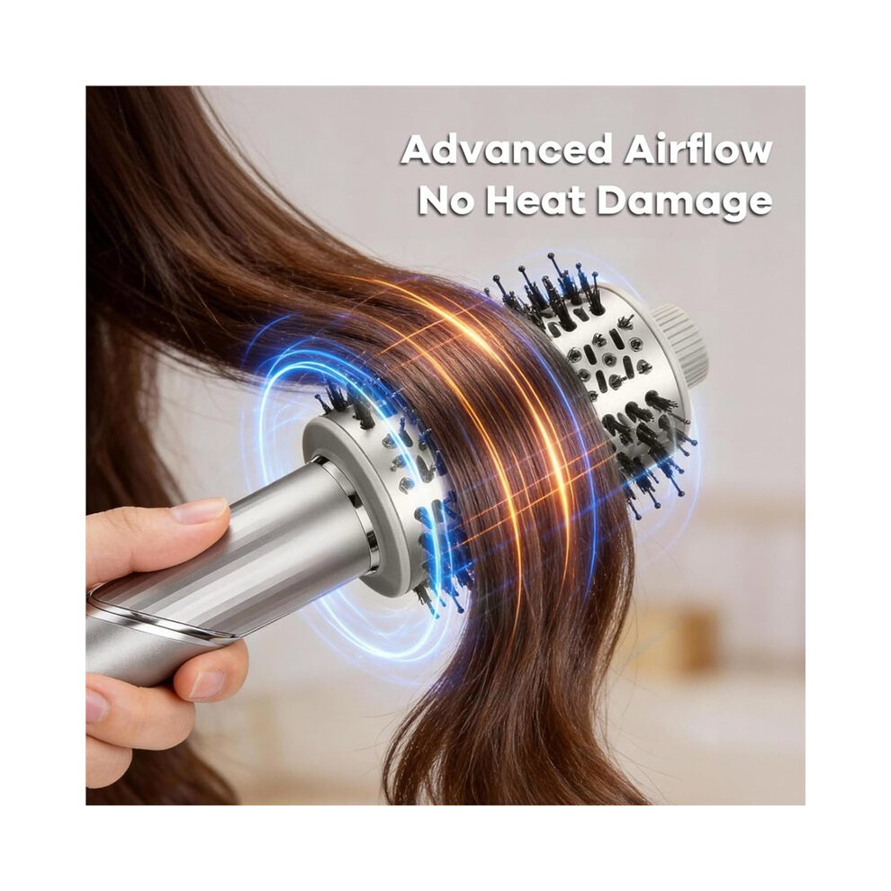 Tlily Unisex Round Hot Air Brush Paddle Brush Attachment For Hot Air Styler For Flexstyle(Hd400 Series) For Straight/Wavy/Curly