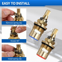 Faucet Cartridges Replacement Set for K-GP77006-RP & K-GP77005-RP,Hot and Cold Faucet Ceramic Valve Cartridges
