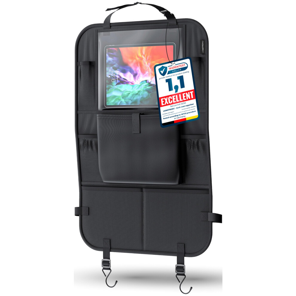 Lionstrong Car Organizer - Car Seat Protectors - Kick Mats - Universal Fit - Black 5051226068171