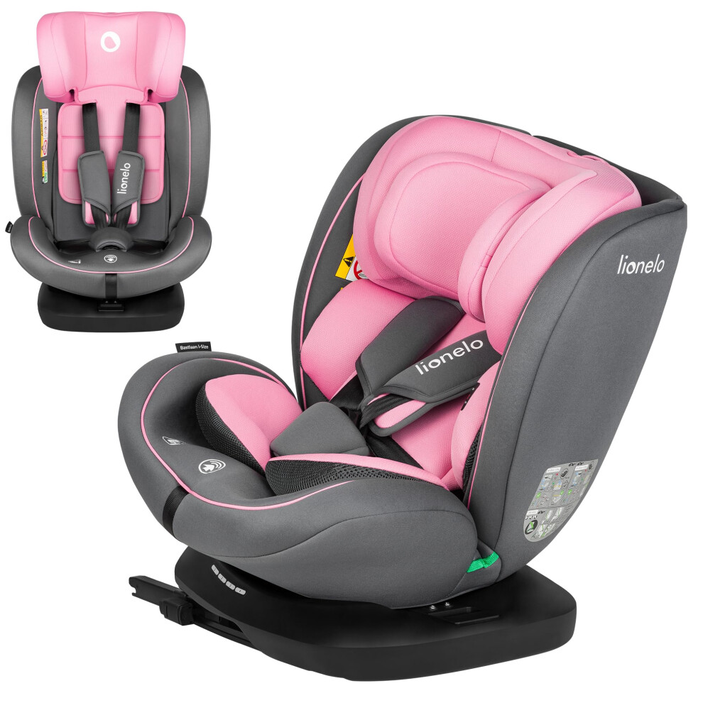 Lionelo Car Seat With Isofix & 360 Swivel Bastiaan I-Size For Kids 0-12 Years (40-150Cm) Baby Car Seat Group 0+123 (0-36 Kg) Rearward & Forward