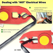 Geïsoleerde Kunststof Draadklem 5,9 Inch 1000V Antimagnetische Veiligheidsveerklem met 33 mm Opening voor Elektrische Werkzaamheden