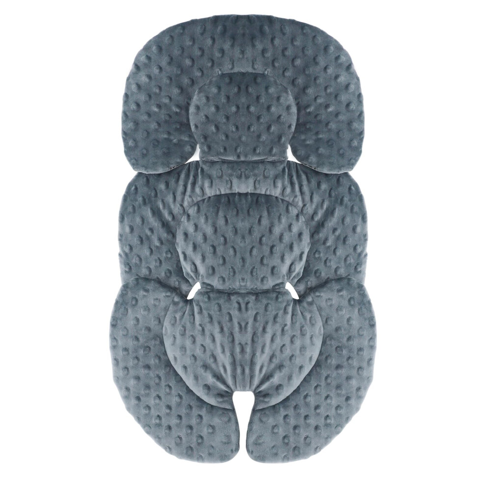 Infant Car Seat Insert, Baby Carseat Head & Body Support For Newborn, 2-In-1 Reversible Baby Car Seat Cushion, Soft Stroller Cushion Insert Kakiblin
