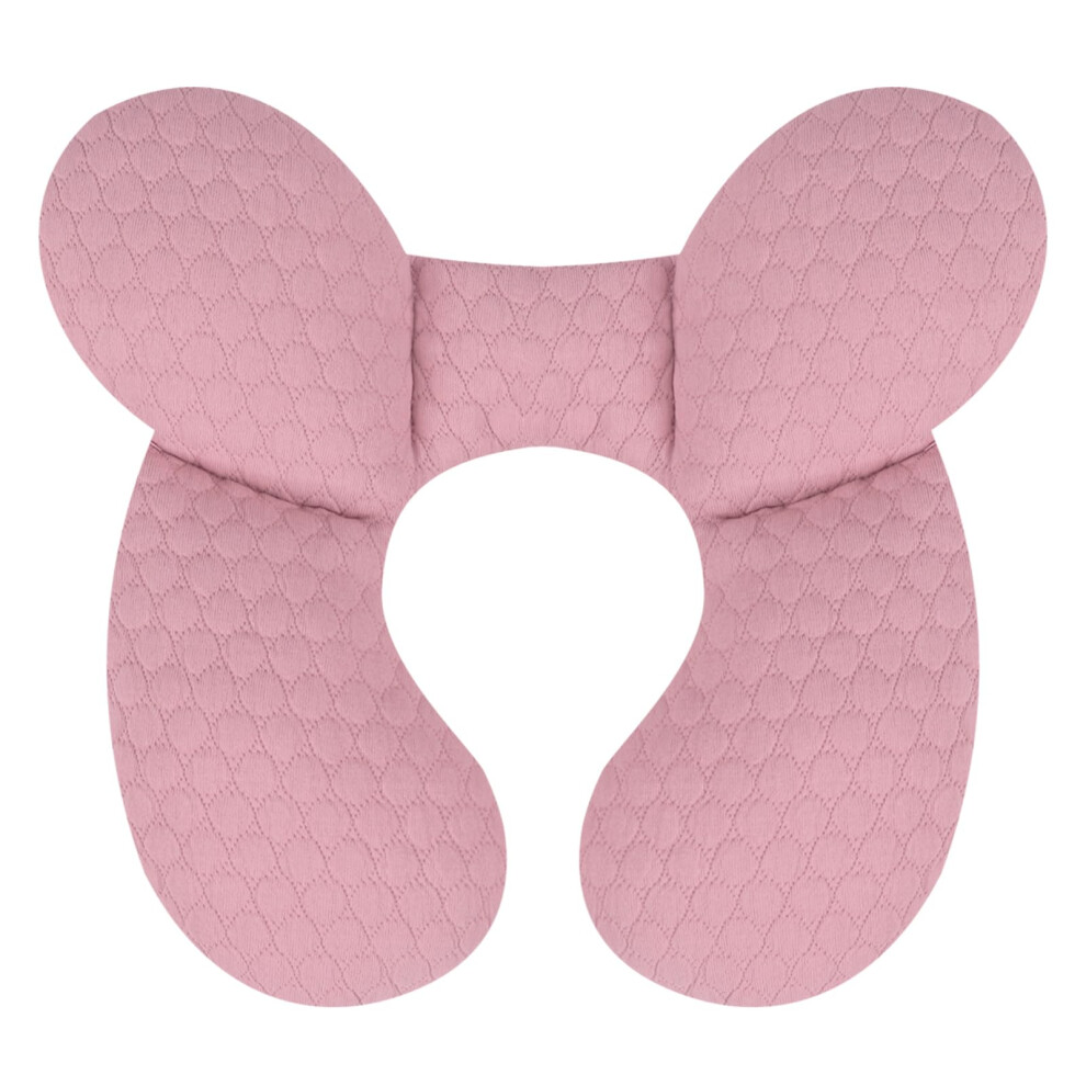 Kakiblin Baby Neck Pillow, Upgraded Baby Support Pillow, Head Pillows For Carseat, Newborn Neck Support For Car Seat,Pushchair,Travel (Pink)
