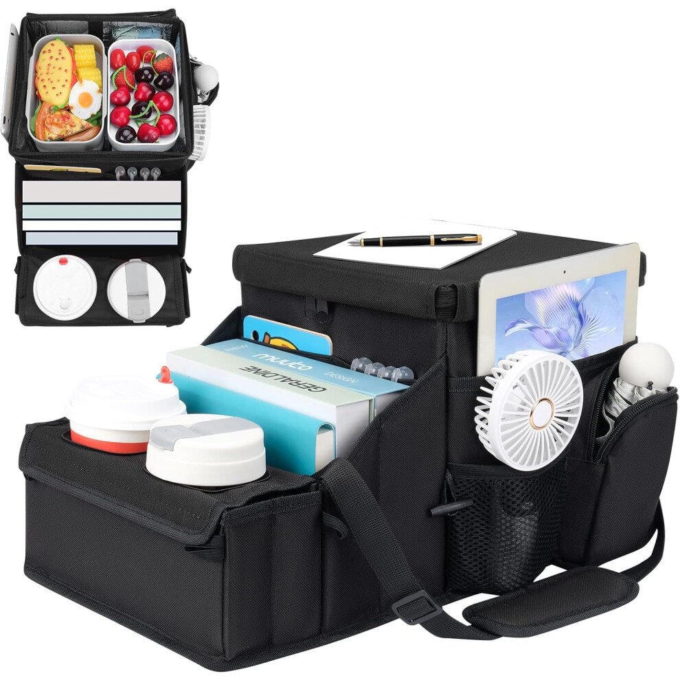 Infanzia Car Seat Organizer, Backseat Van Organizer With Cup Holders For Car Front Passenger And Back Seat, Carseat Storages With Cooler Compartment 5051226068720