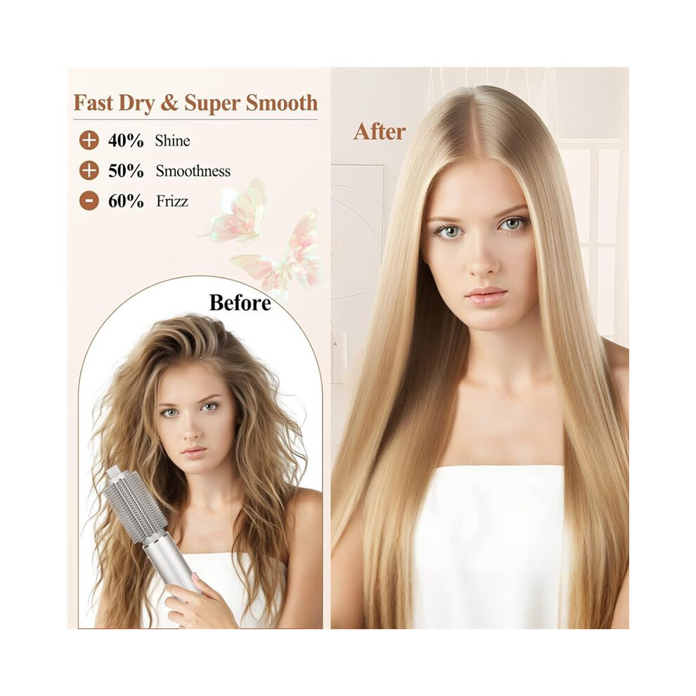 Tlily Unisex Two Sizes Round Volumizing Brush Attachment For Flex Style Hd400 Series Attachment Round Brush For Flexstyle