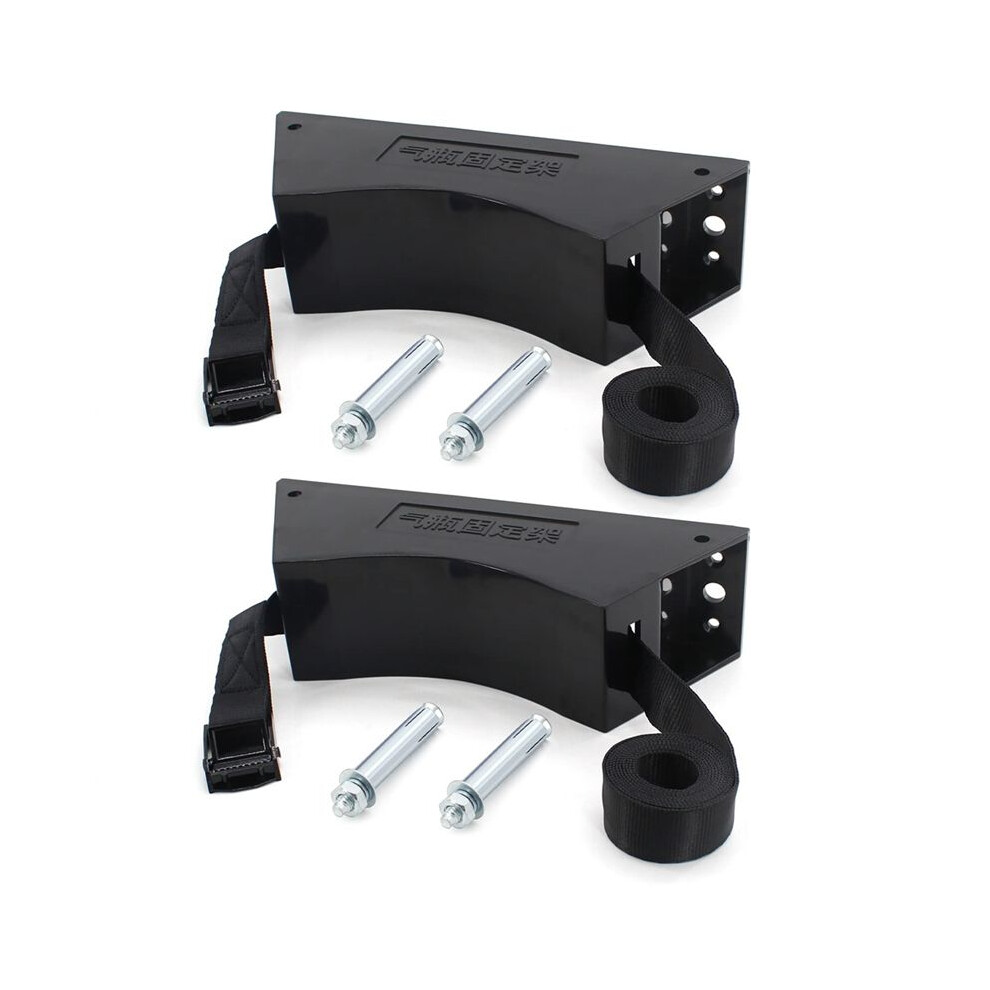 Propane Tank Holder Gas Cylinder Wall Mounted Bracket Gas Cylinder Holder Propane Tank Mount Holder With Screws 2Set 6032382700296